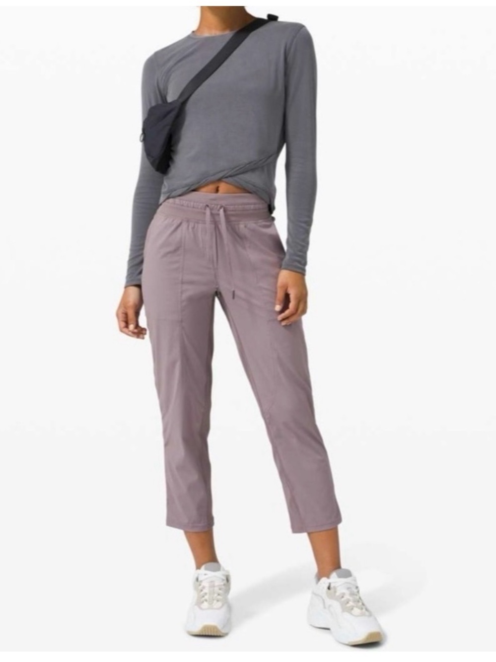 lululemon athletica Dancer Cropped Pants in Dusty Purple